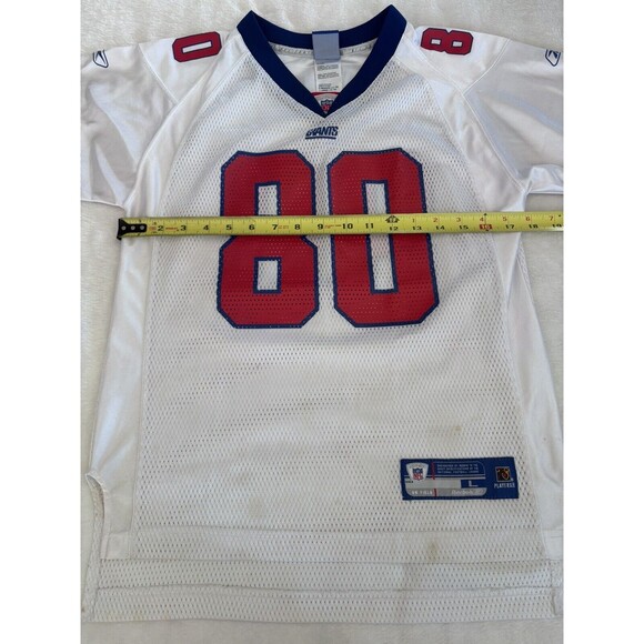 Boys New York Giants Jeremy Shockey 80 NFL Jersey Youth Large Reebok Onfield - Picture 2 of 10